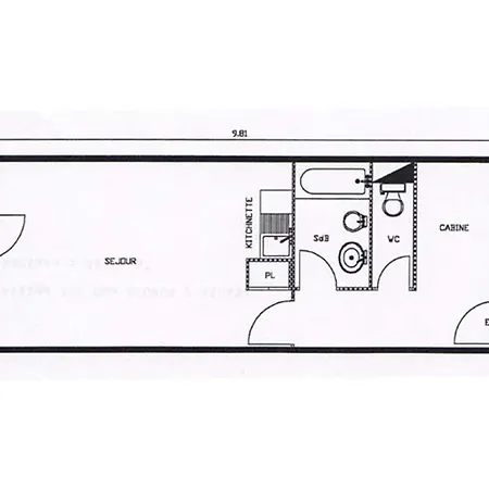 33m² Classe ** Pour 4 Pers. Avec Coin Nuit - Fr-1-818-39 拉克吕萨